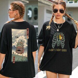 A Heart’s A Heavy Burden Shirt | Howl’s Moving Castle 2-Sided Graphic Tee